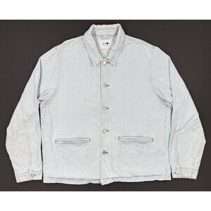 NN07 No Nationality Mens Pawel Blazer Denim Jean Jacket Size XL Light Wash